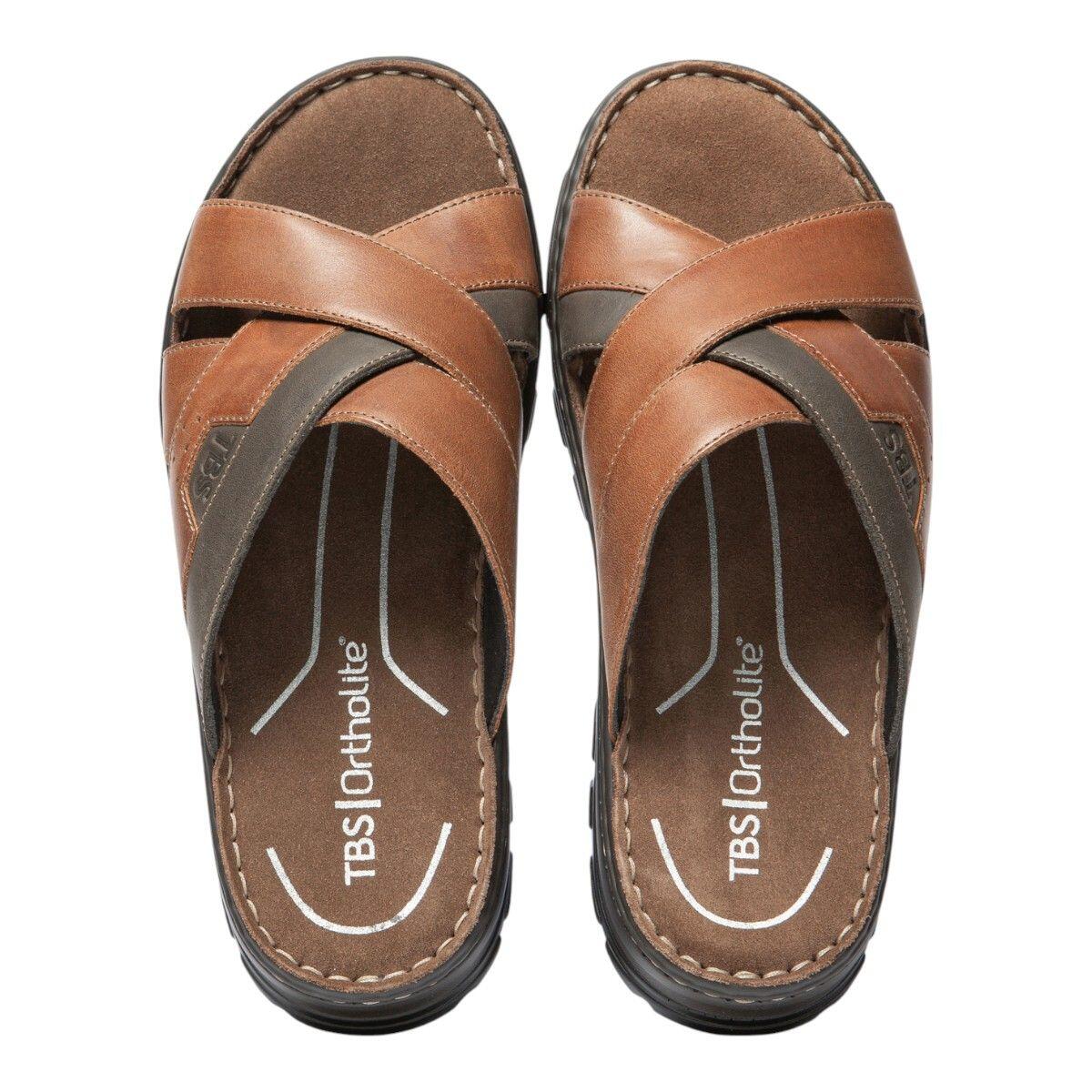 Mules - Lifestyle - Homme - Cuir - JACQUIE - Marron 3/4