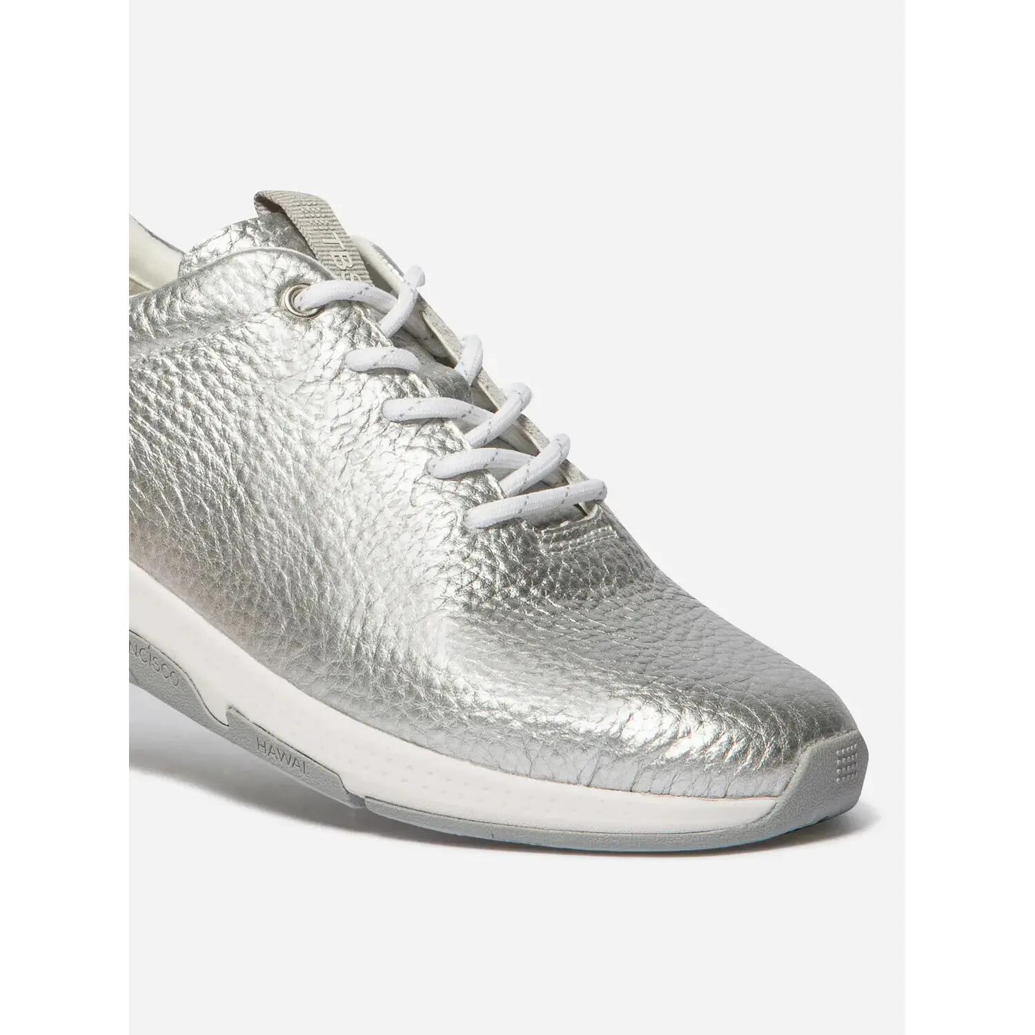 Chaussures - Running - Femme - Lacets, cuir - JAZZRUN - Gris 4/5