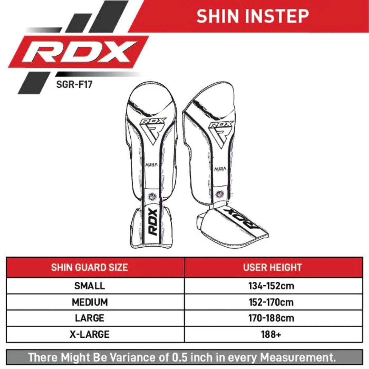 Paratibia RDX Aura F17 Nero/Rosso - Taglia XL 7/7
