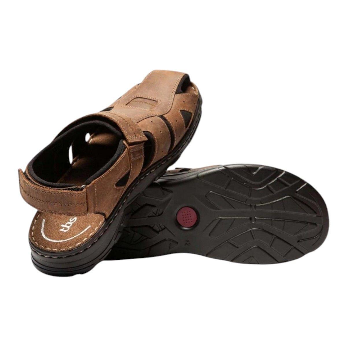 Sandales homme - Sandales plates - JOCELIN - Marron 4/4