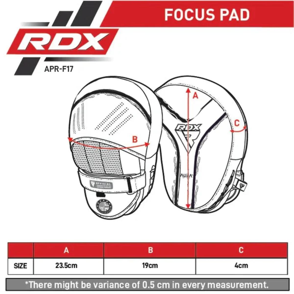 Pratzen RDX Aura F17 Schwarz/Rot 5/7