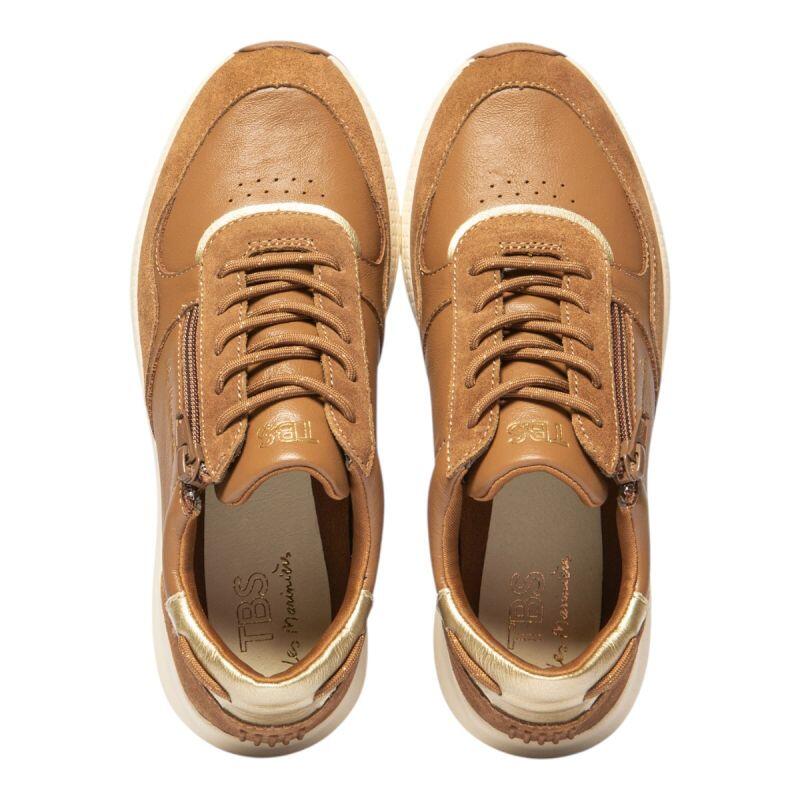 Chaussures - Running - Femme - Fermeture lacets + zip - JAZAZIP - Marron 3/5