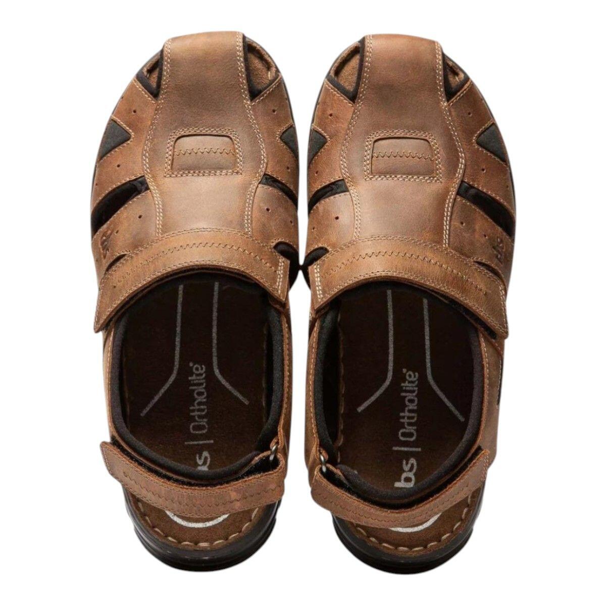 Sandales homme - Sandales plates - JOCELIN - Marron 3/4