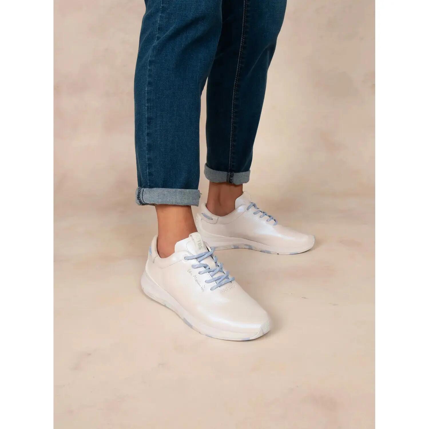Chaussures - running - femme - cuir, lacets - jazzrun - gris 3/5
