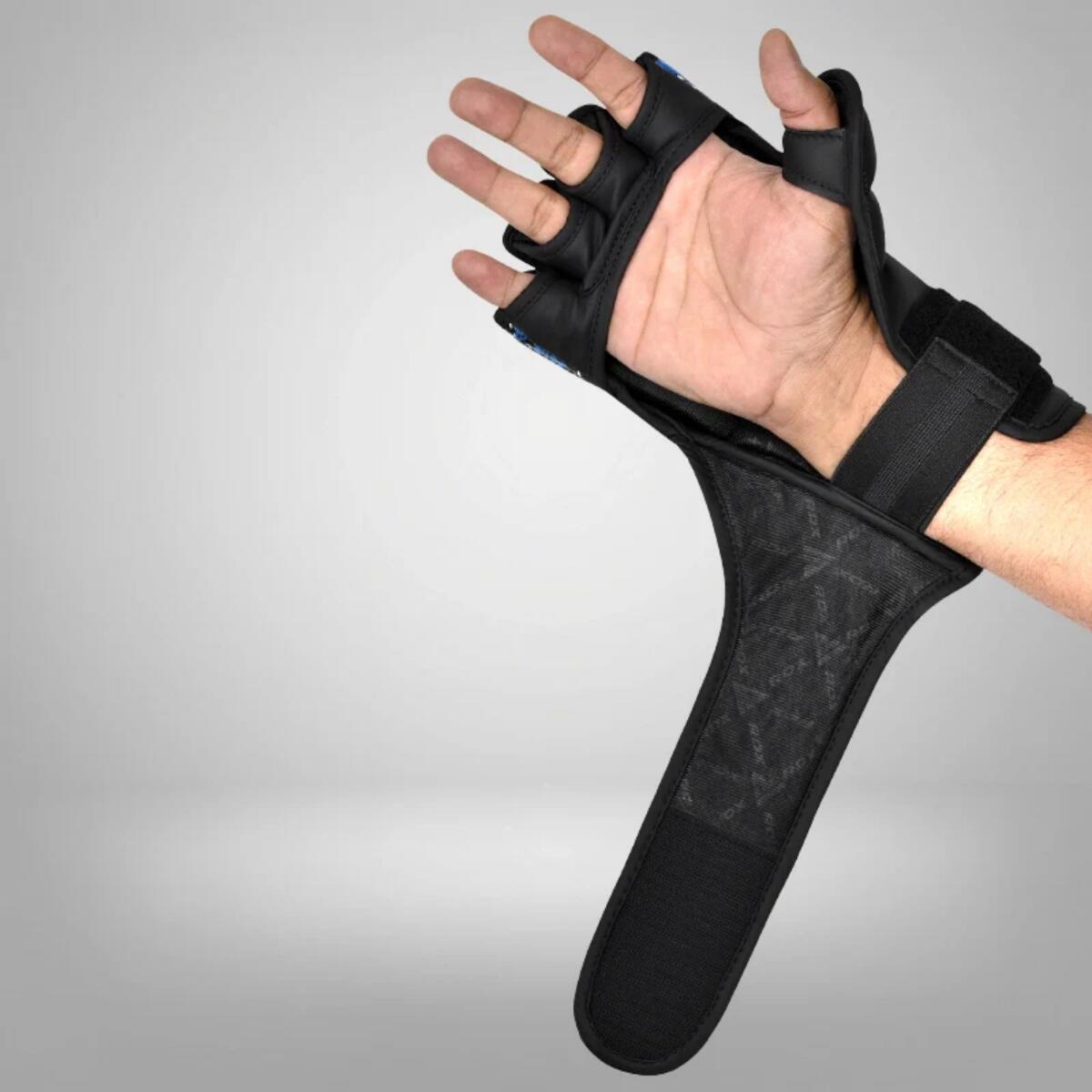 Guanti MMA RDX Aura F17 Nero/Blu - Taglia L 7/7