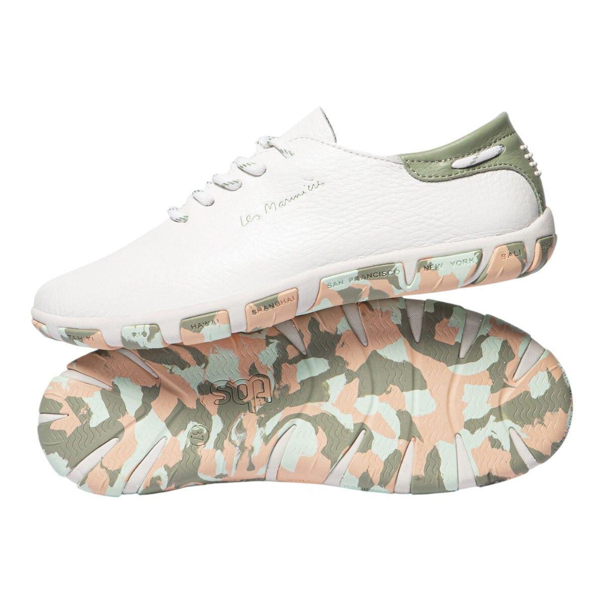 Chaussures - Sport - Femme - Sneakers camo - JAZARU - Blanc/Argile 3/5