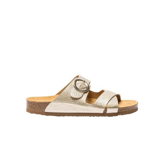 Chaussures - Lifestyle - Femme - Mules brillantes, talon 20 mm - FALBALA - Beige