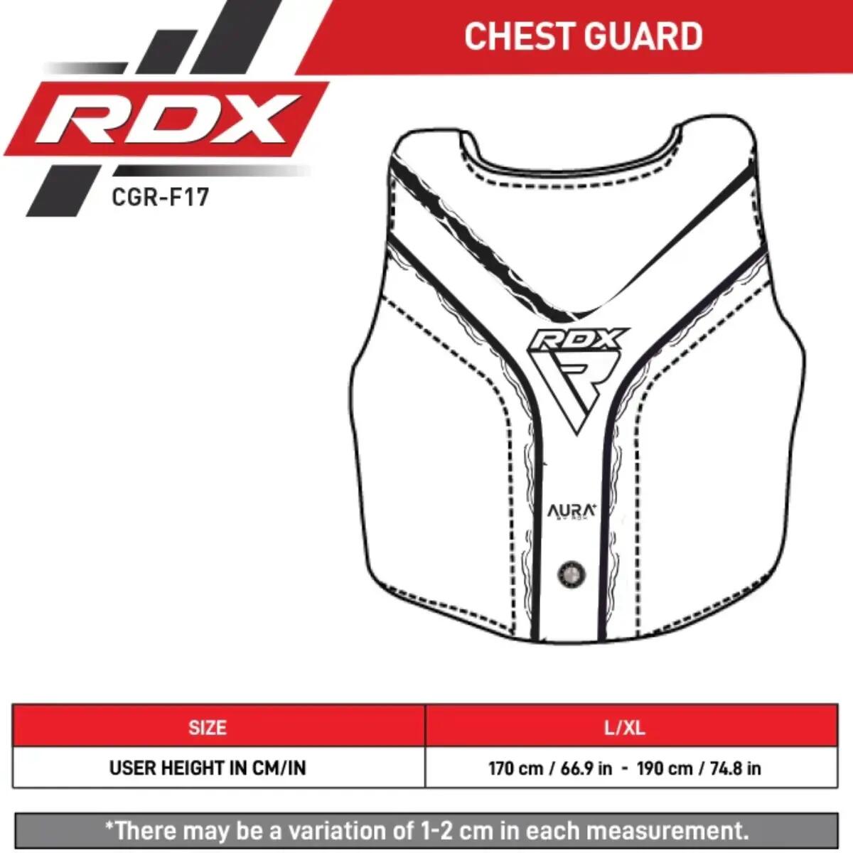 Brustschutz RDX Aura F17 Schwarz/Rot 7/7