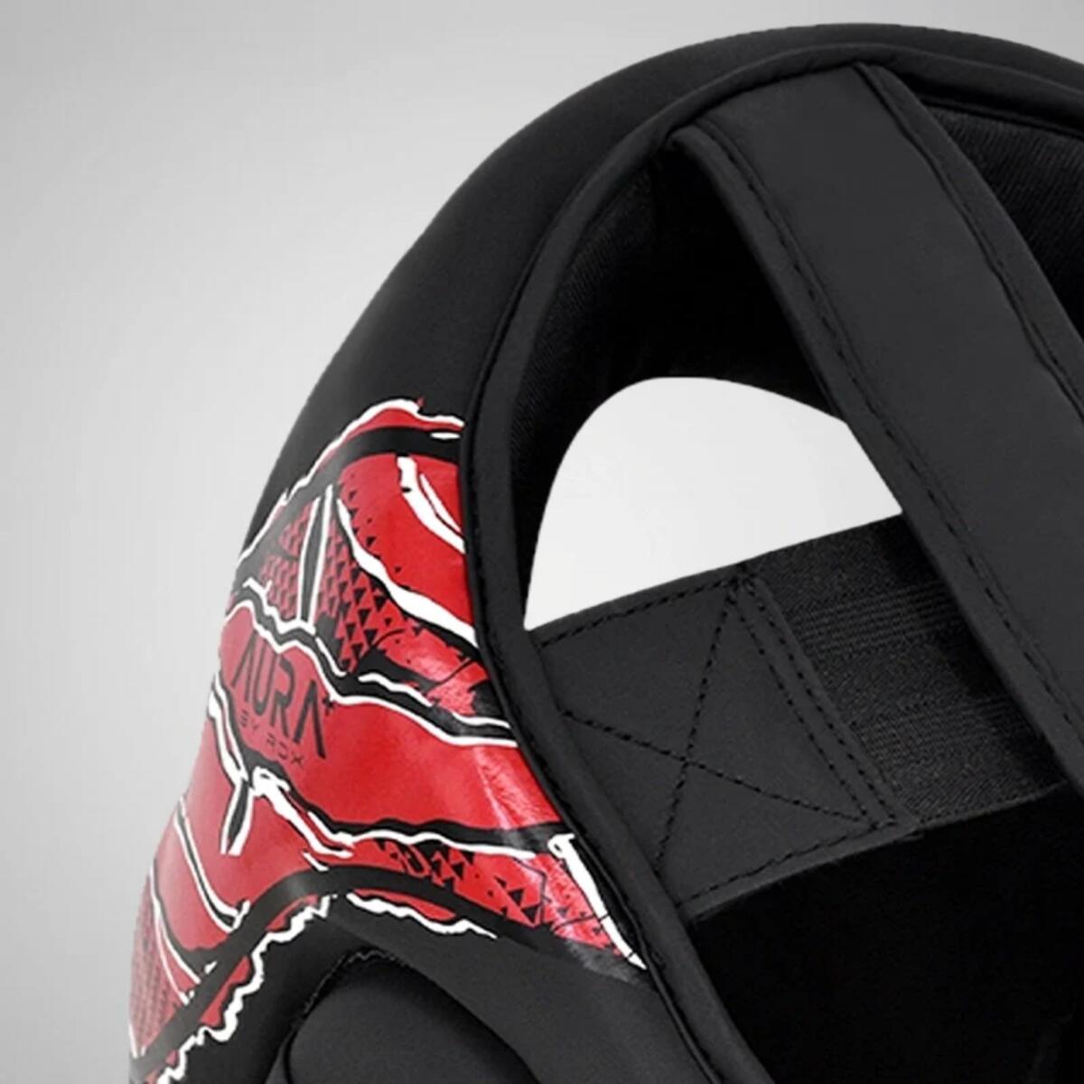 Casque de Boxe RDX Aura F17 Noir/Rouge - Taille M 5/7