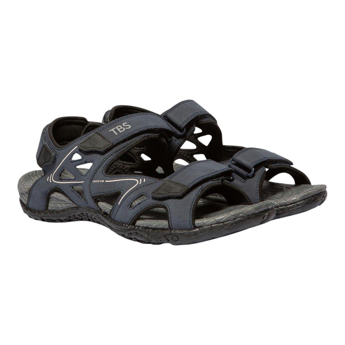 Sandales - Casual - Homme - Plates, velcro - TREKMON - Bleu 2/5
