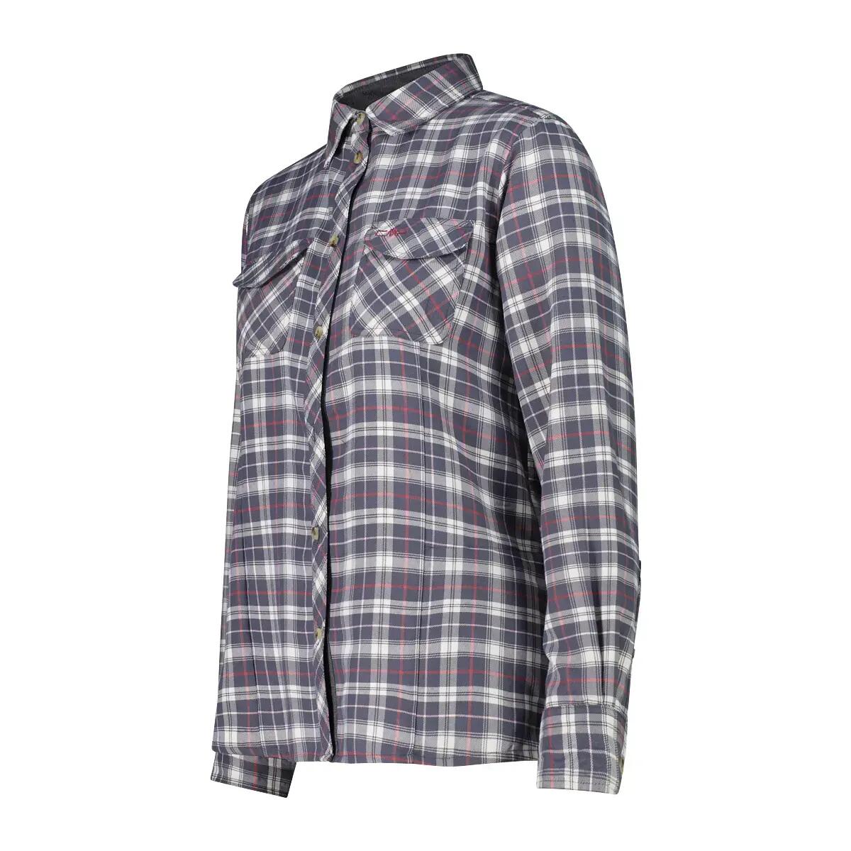 Camicia a maniche lunghe in poliestere riciclato donna CMP 3/9