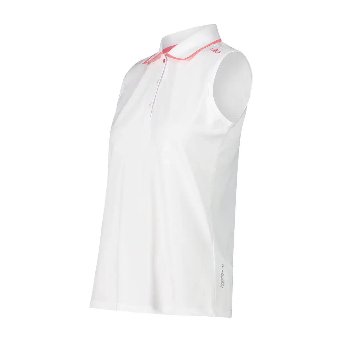 Polo sans manches en piqué extensible femme CMP 3/5
