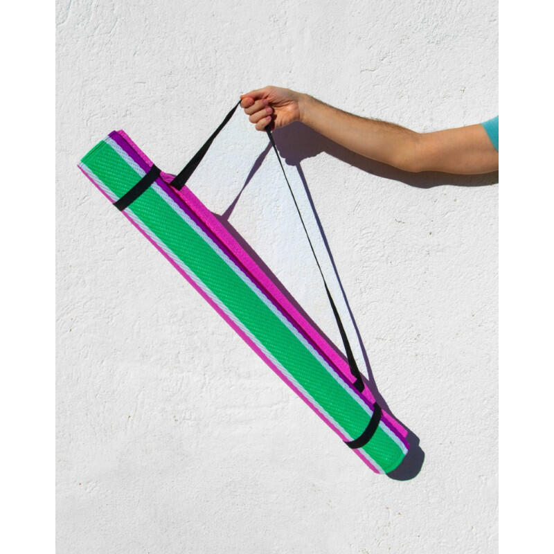TAPPETINO ANTISABBIA PORTATILE FUCSIA 90x180 CM 3/5