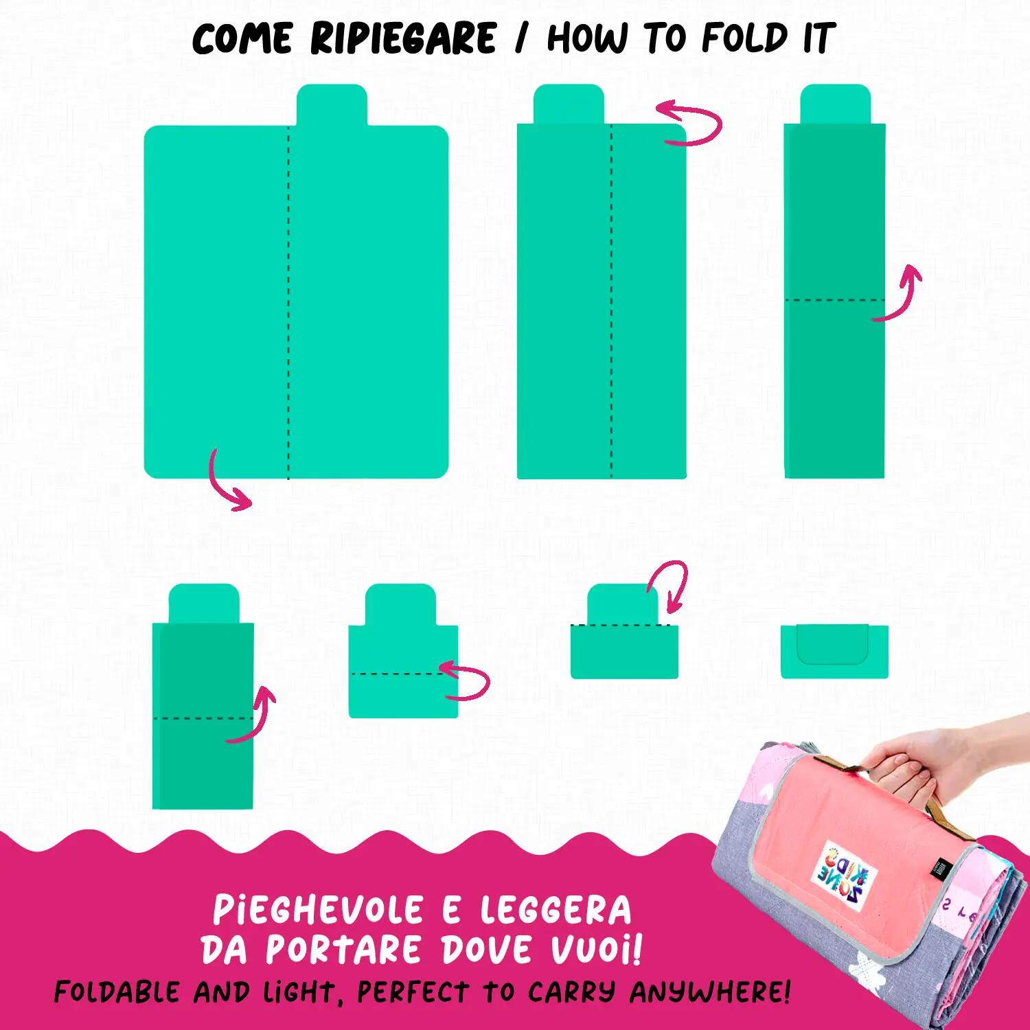 Telo Picnic Bambini Castello delle Fiabe 8/8