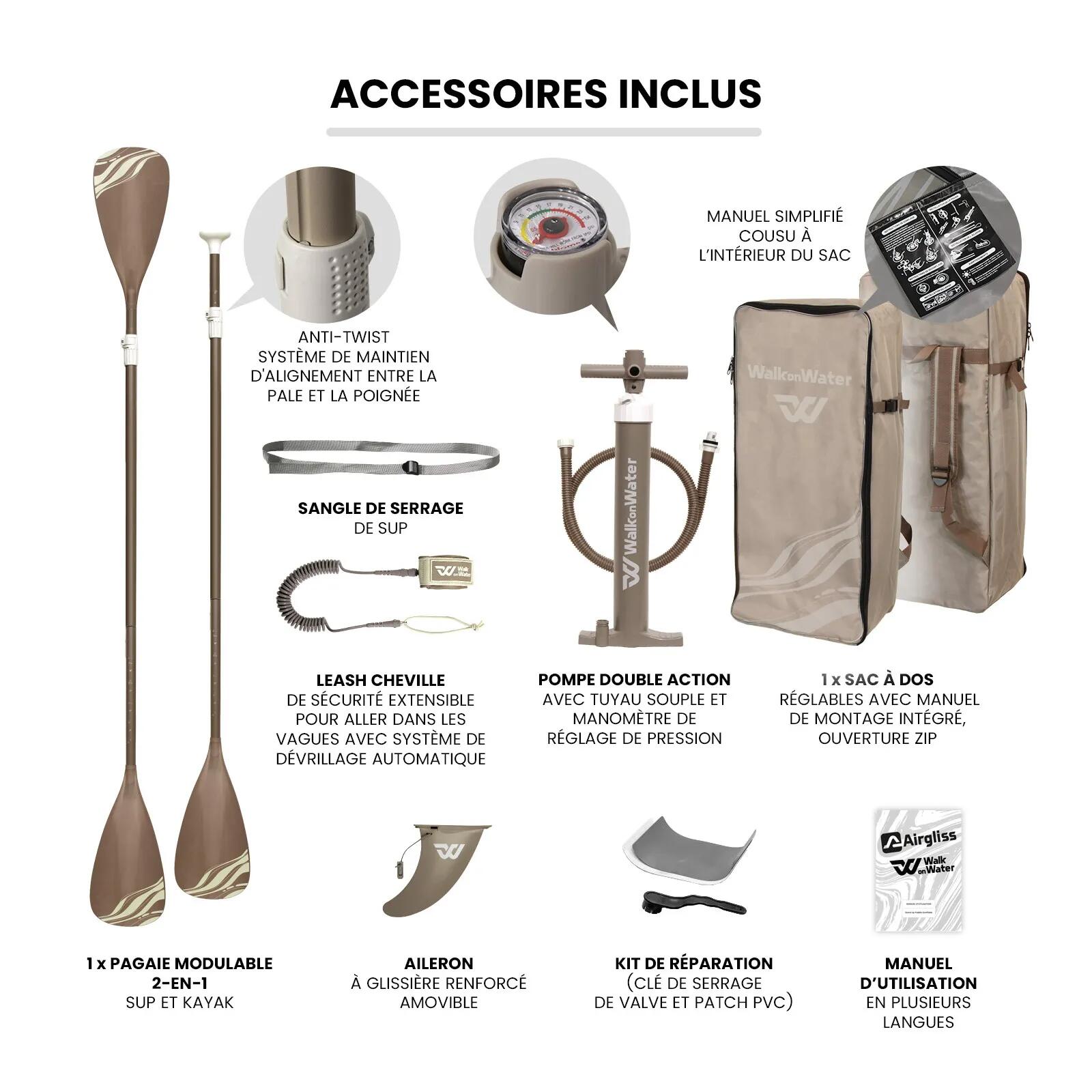 Cruiser 11.0 Set SUP tavola gonfiabile 335 cm 1-2 pers. (max 170 kg) 9/11