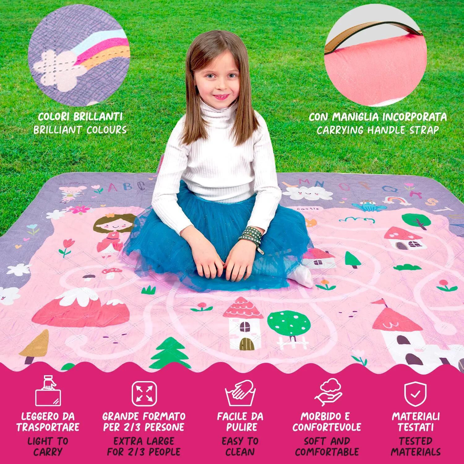 Telo Picnic Bambini Castello delle Fiabe 5/8