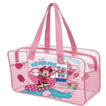 Stitch Kinder-Strandtasche aus Netzgewebe mit stabilen Griffen, blau