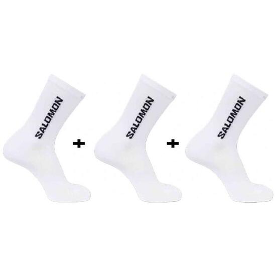 Chaussettes Salomon modèle EVERYDAY LITE CREW 3-PACK pour unisexe