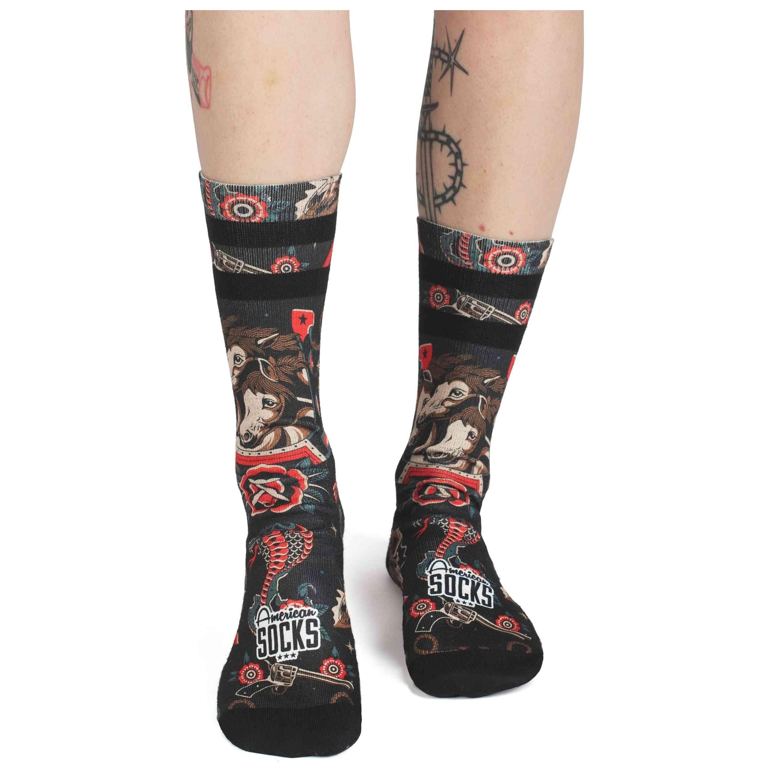 Meias American socks modelo AS546 para unissex 3/4