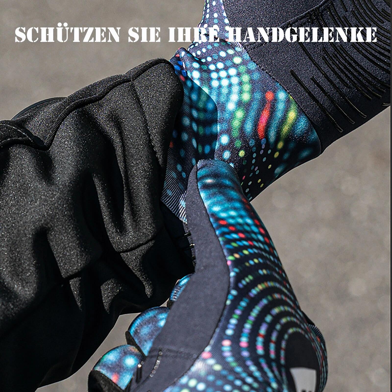 ROCKBROS Wärmende Fahrradhandschuhe Vollfinger 3/8