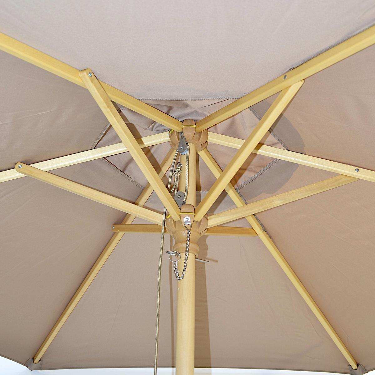 Parasol turystyczny drewniany 250CM składany 4/6