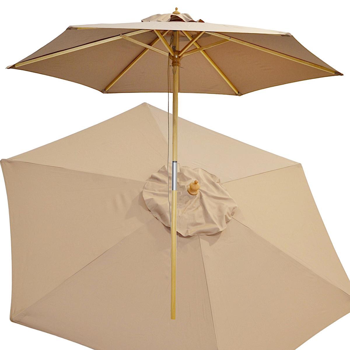 Parasol turystyczny drewniany 250CM składany 2/6