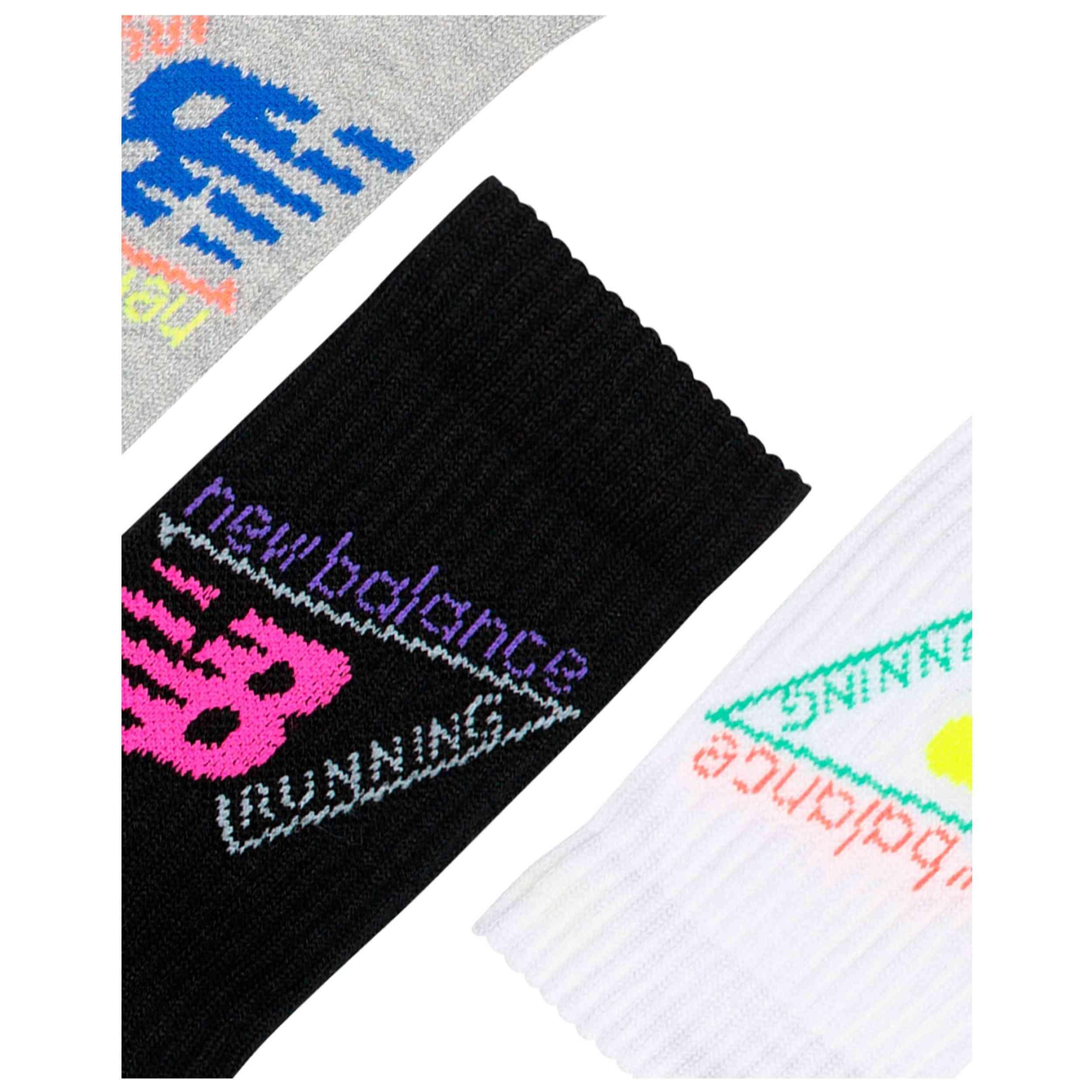 Sokken New balance model Active Graphic Crew Socks 3 Pack voor unisex 4/4