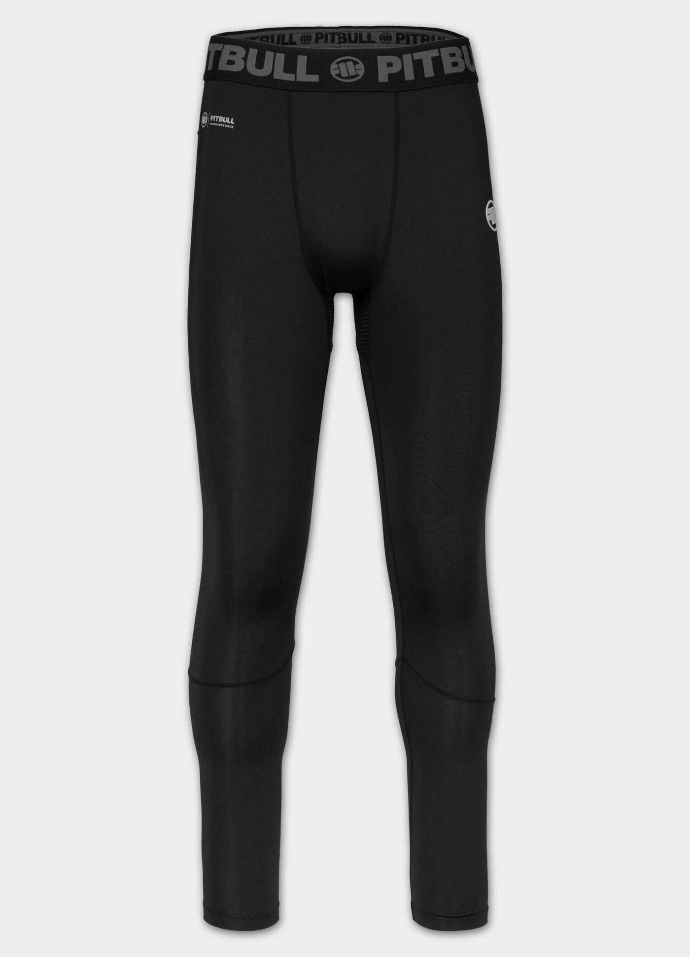 Męskie Legginsy sportowe PITBULL elastyczne treningowe RUNWAY