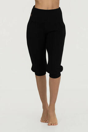 Capri de Yoga et Pilates Sukha - Legging ample taille haute - Noir
