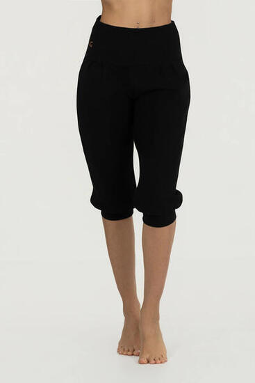 Capri de Yoga et Pilates Sukha - Legging ample taille haute - Noir