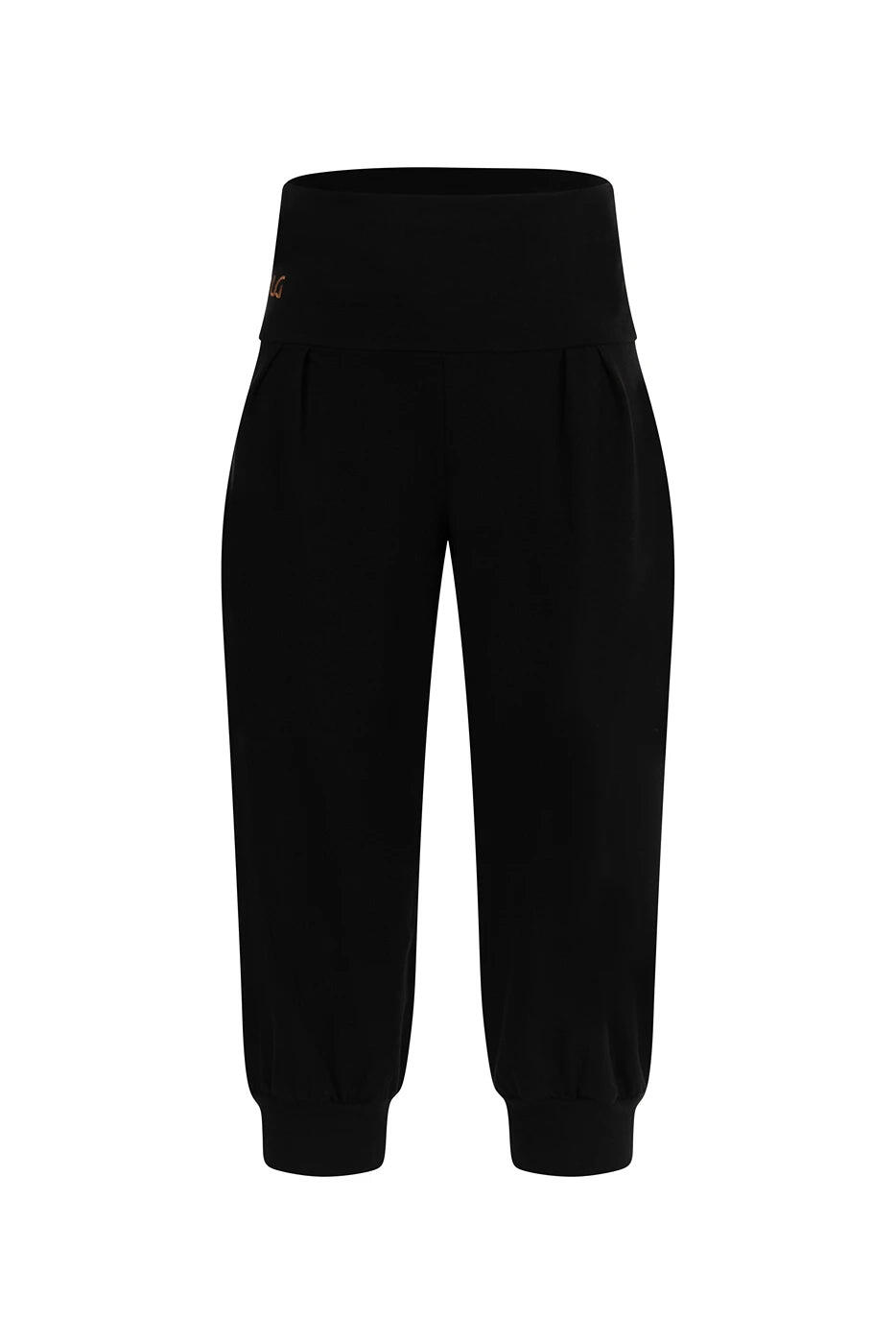 Capri de Yoga et Pilates Sukha - Legging ample taille haute - Noir 5/5