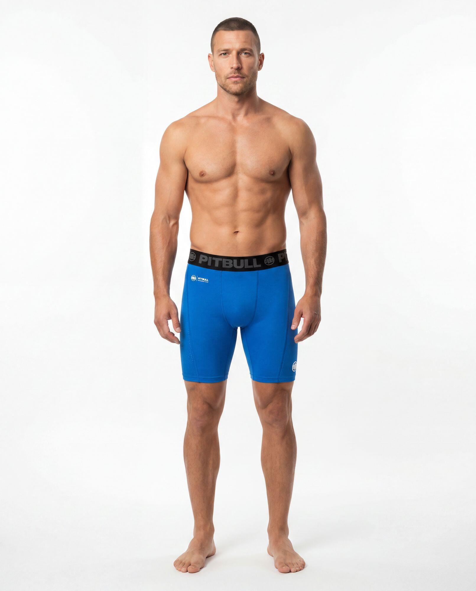 Męskie spodenki sportowe PITBULL elastyczne szorty treningowe RUNWAY 3/7