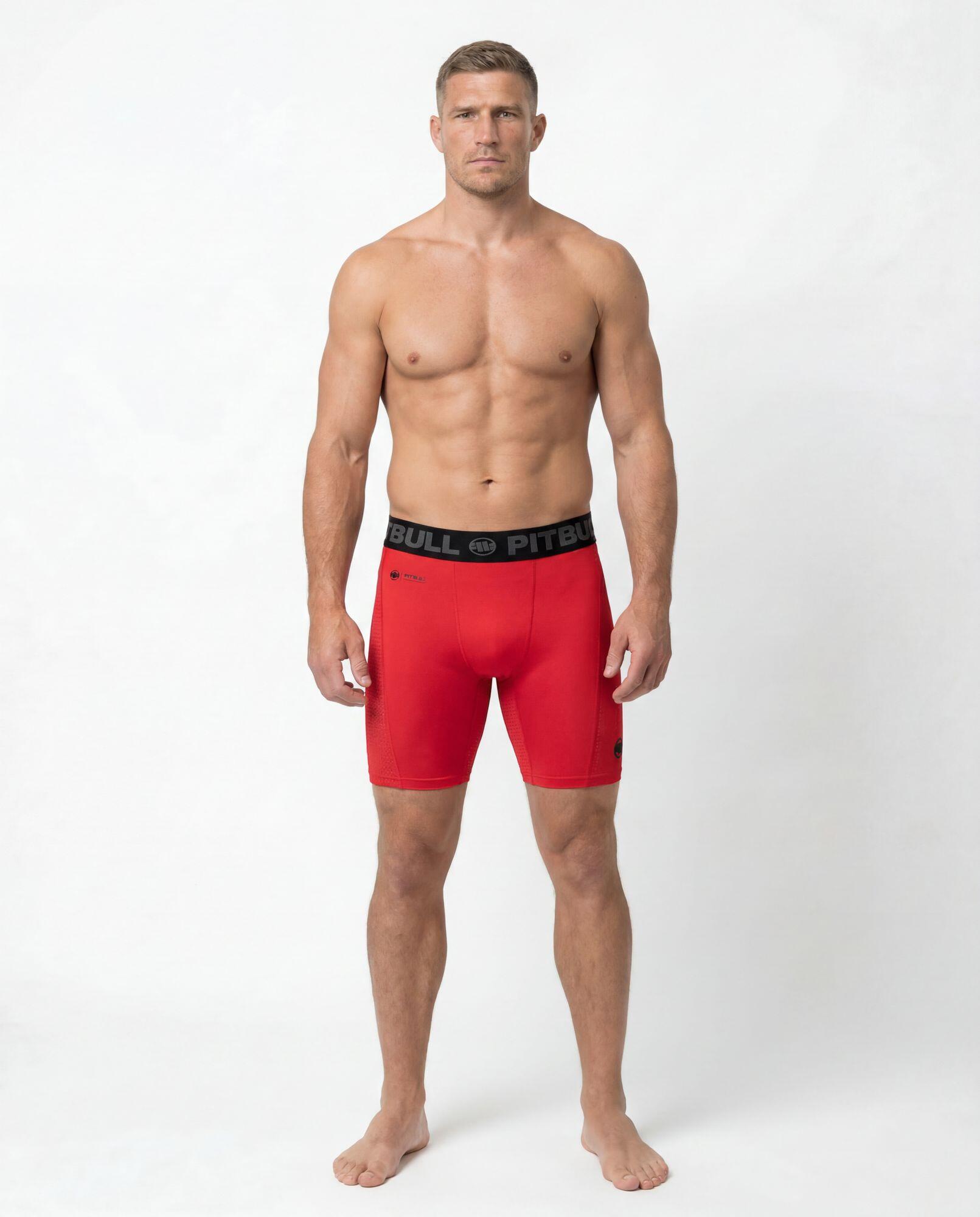 Męskie spodenki sportowe PITBULL elastyczne szorty treningowe RUNWAY 3/7