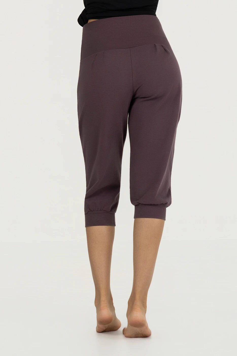 Capri de Yoga et Pilates Sukha - Legging ample taille haute - Violet 3/5