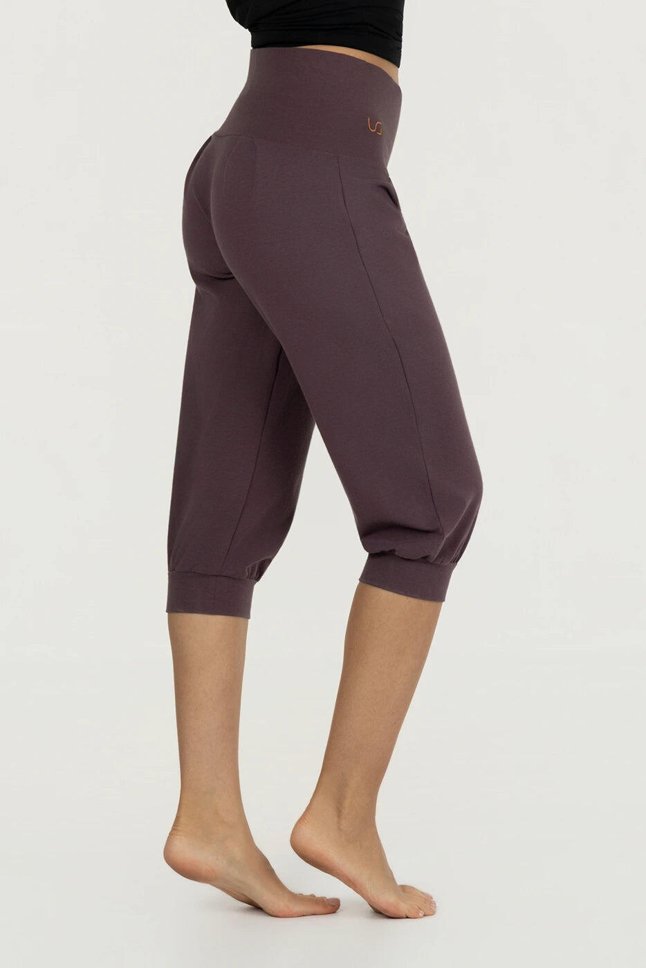 Capri de Yoga et Pilates Sukha - Legging ample taille haute - Violet 2/5