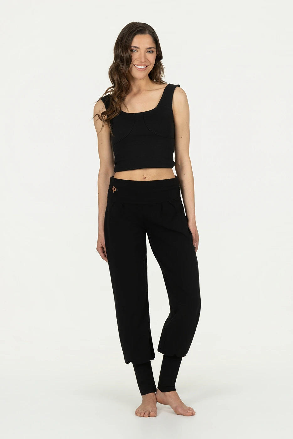 Dakini - Pantalon Aladdin ample confortable - Noir Onyx 4/5