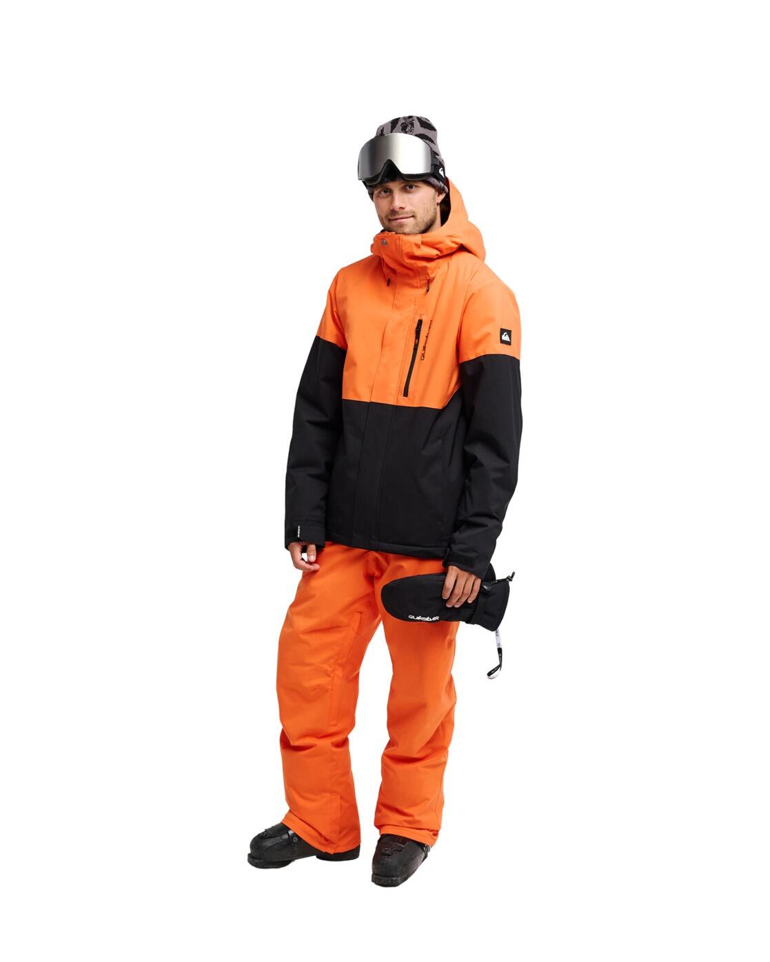 Technische Snowbroek ESTATE 10K Orange Heren 3/4