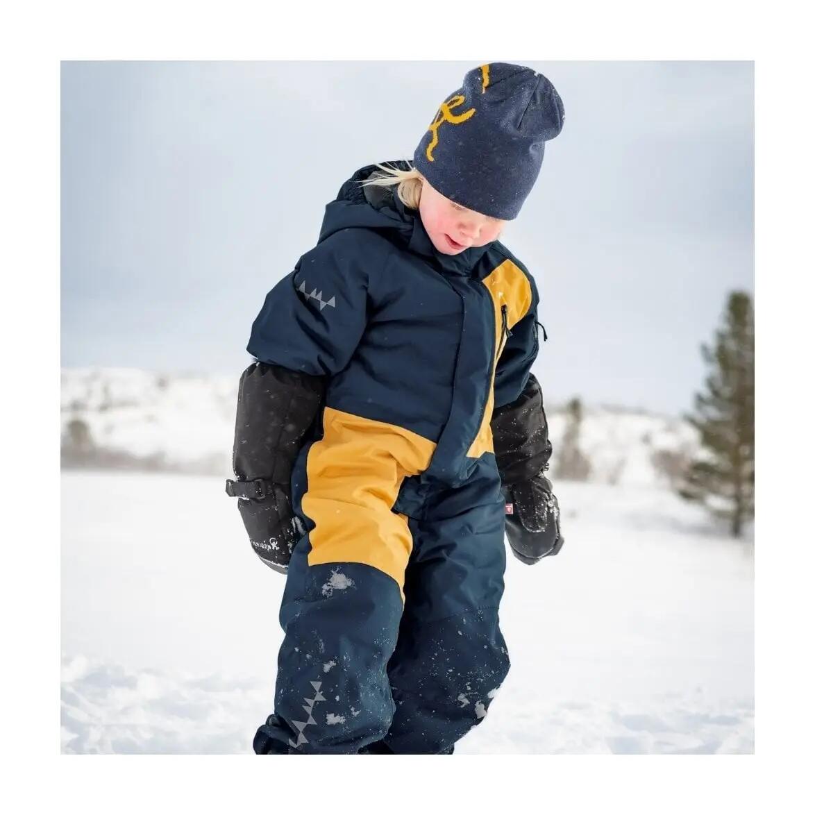Combinaison de neige pour enfant HALFPIPE bleu marine / lion 3/5