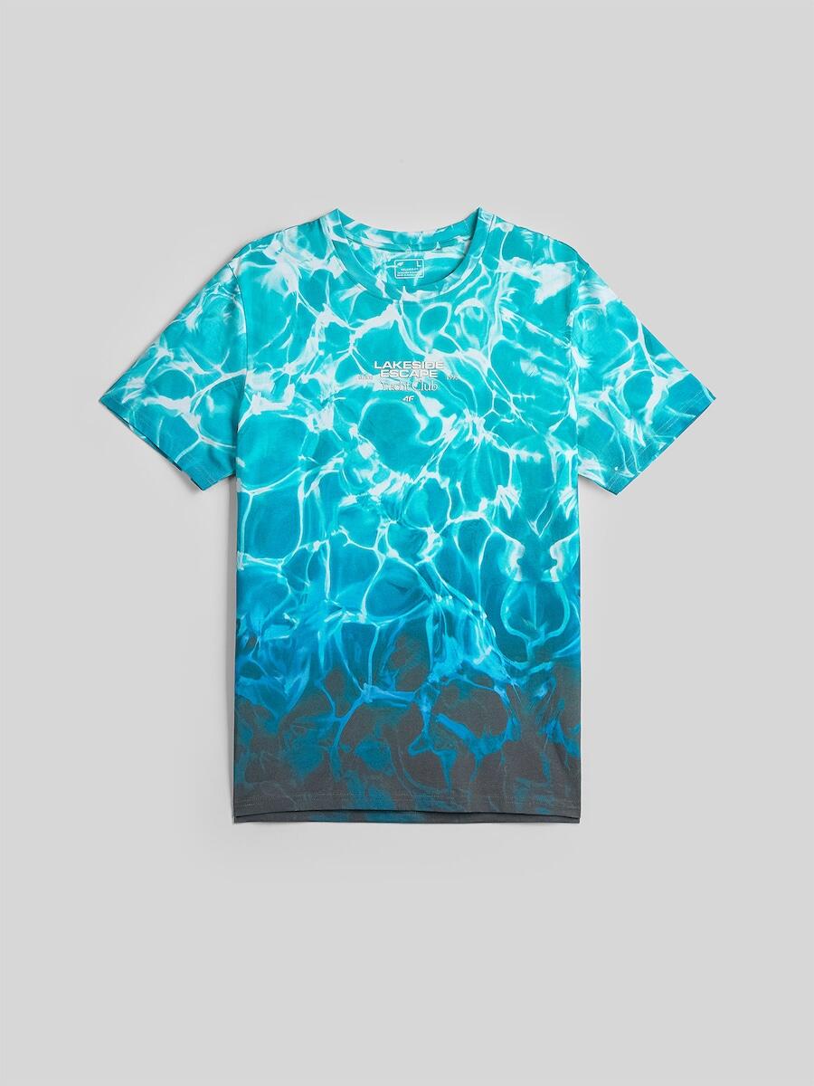 T-shirt relaxed z nadrukiem męski 4F 4FRSS26TTSHM3998 6/6