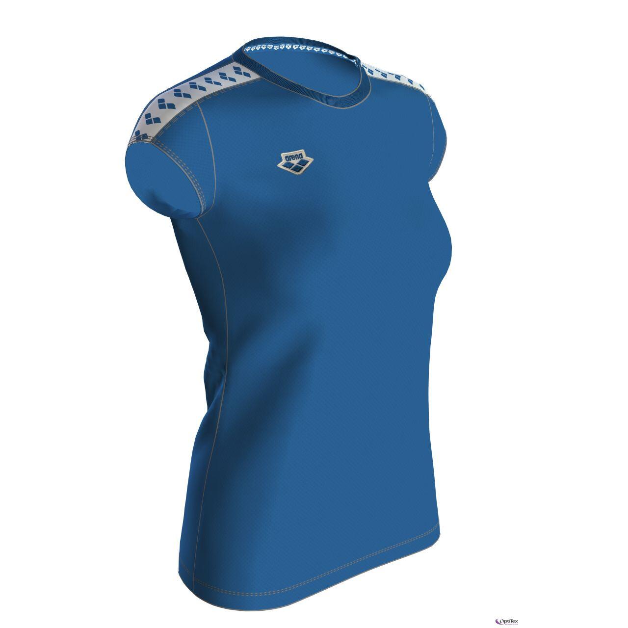 Arena - T-shirt Femme Arena Team - T-shirt Manches Courtes - Blanc|bleu - Decathlon