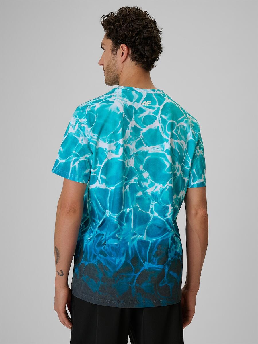 T-shirt relaxed z nadrukiem męski 4F 4FRSS26TTSHM3998 2/6