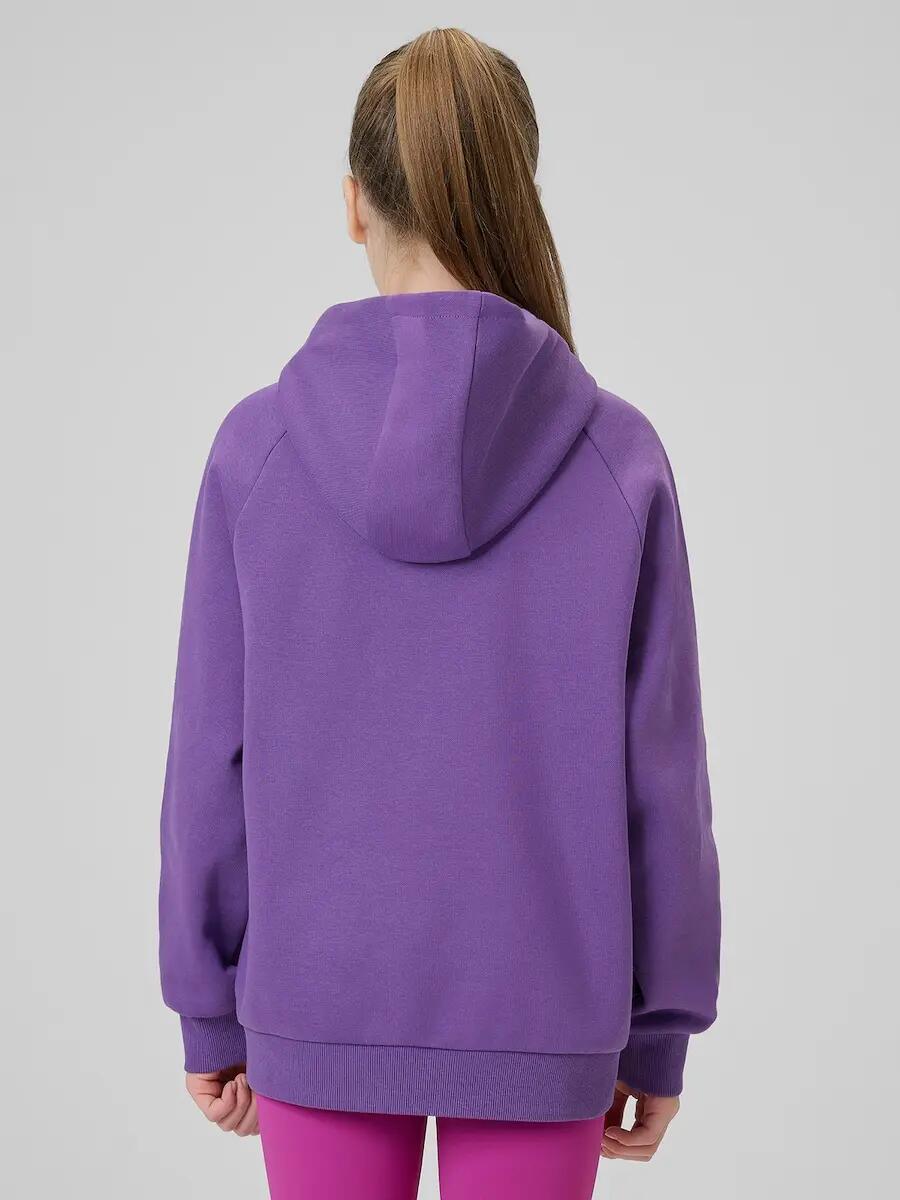 Bluza dresowa loose z kapturem dziewczęca 4F 4FJRSS26TSWSF3040 2/7