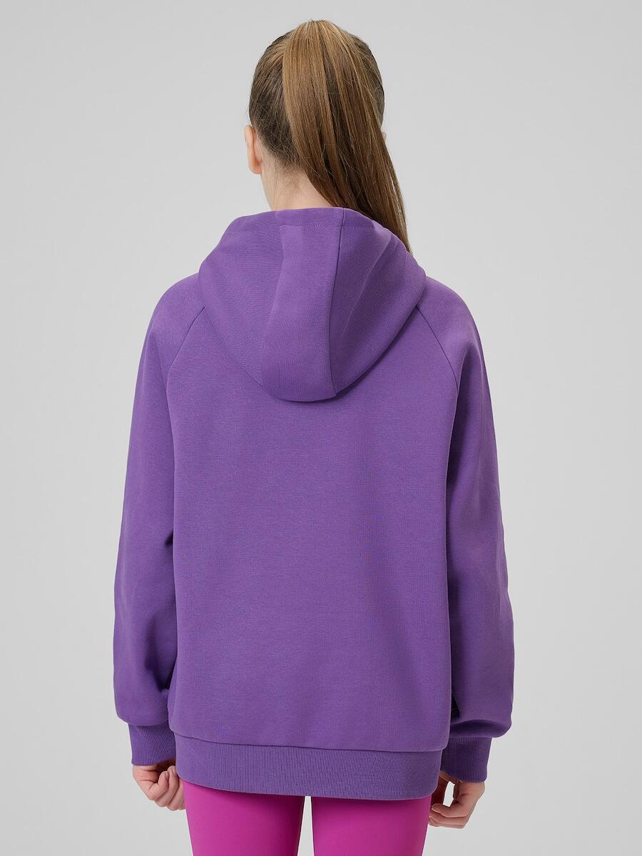 Bluza dresowa loose z kapturem dziewczęca 4F 4FJRSS26TSWSF3040 2/7