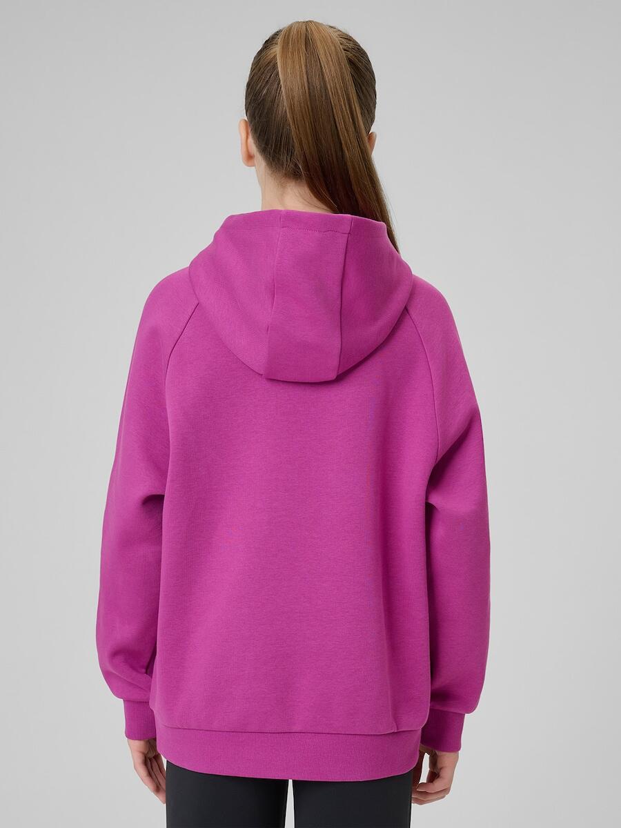 Bluza dresowa loose z kapturem dziewczęca 4F 4FJRSS26TSWSF3040 2/7