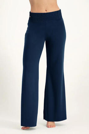 Pantalon de Yoga et Pilates large et confortable Flow - Noir Onyx