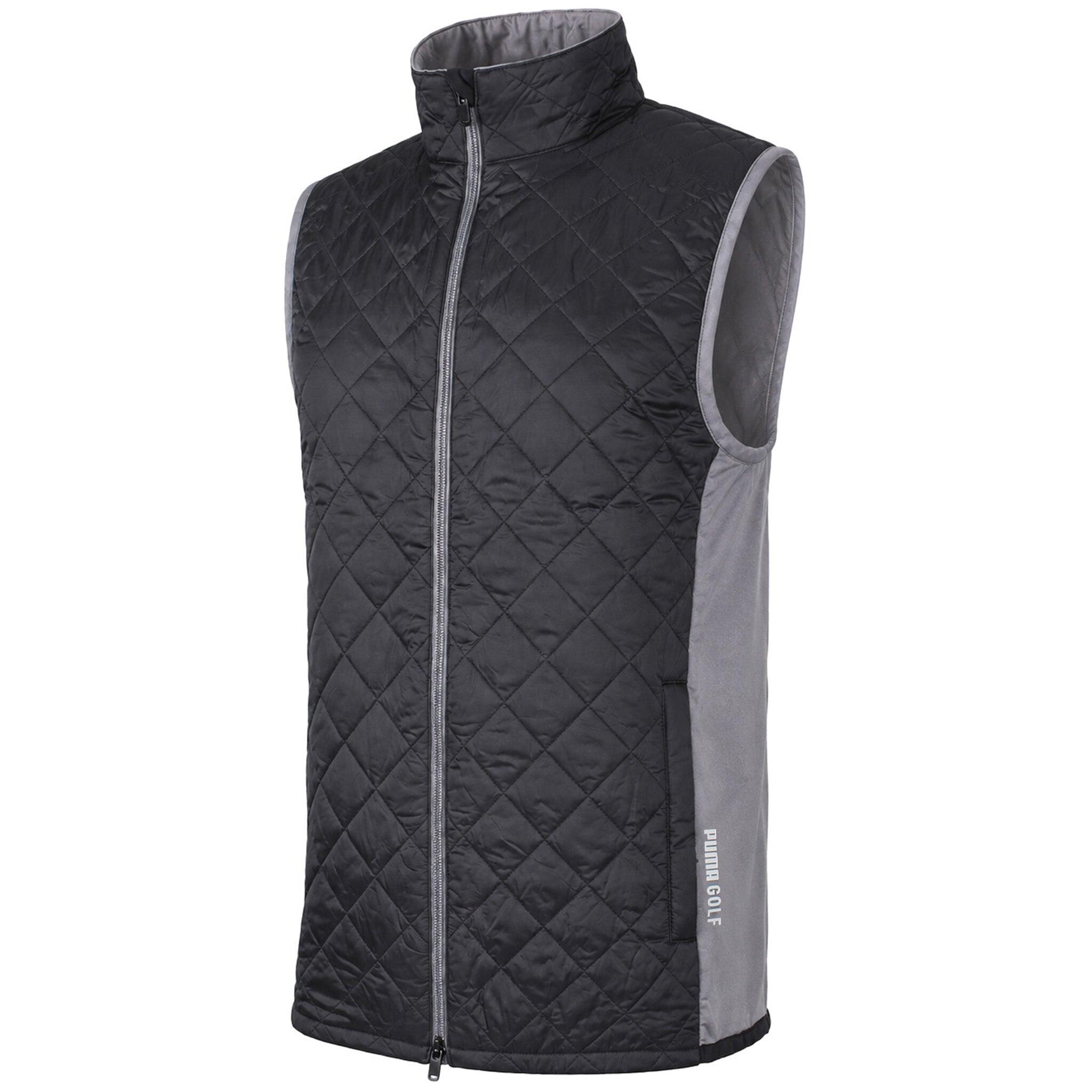 Puma Frost Quilted Mens Black Golf Gilet 2/3