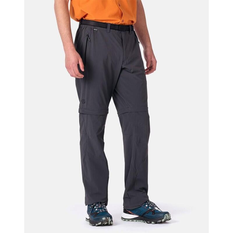 Pantalón senderismo hombre impermeable zip-off Torman Gris 3/5
