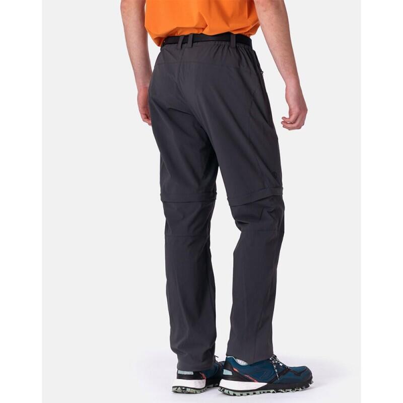 Pantalón senderismo hombre impermeable zip-off Torman Gris 2/5