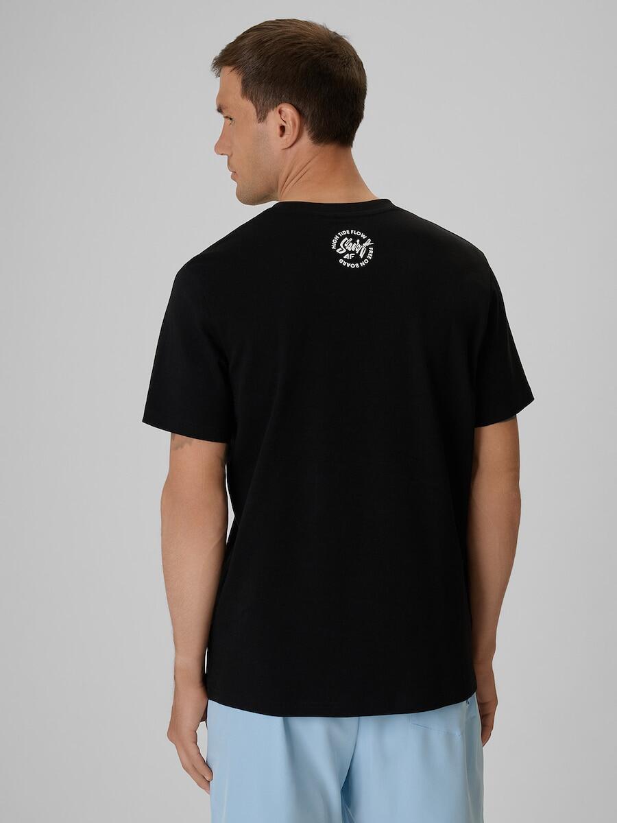 T-shirt regular z nadrukiem męski 4F 4FRSS26TTSHM4299