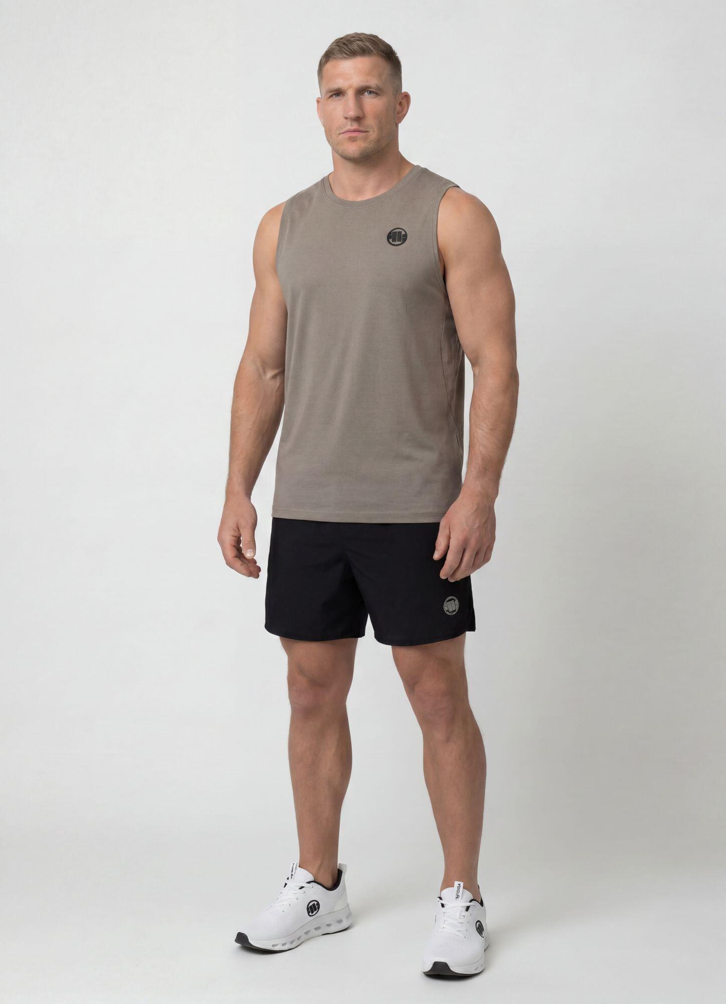 Męski Tank Top sportowy PITBULL treningowy oddychający Mesh RUNWAY 3/8